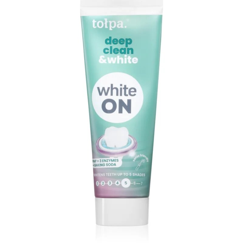 Tołpa On White Deep Clean & White pudra pentru albirea dintilor 75 ml