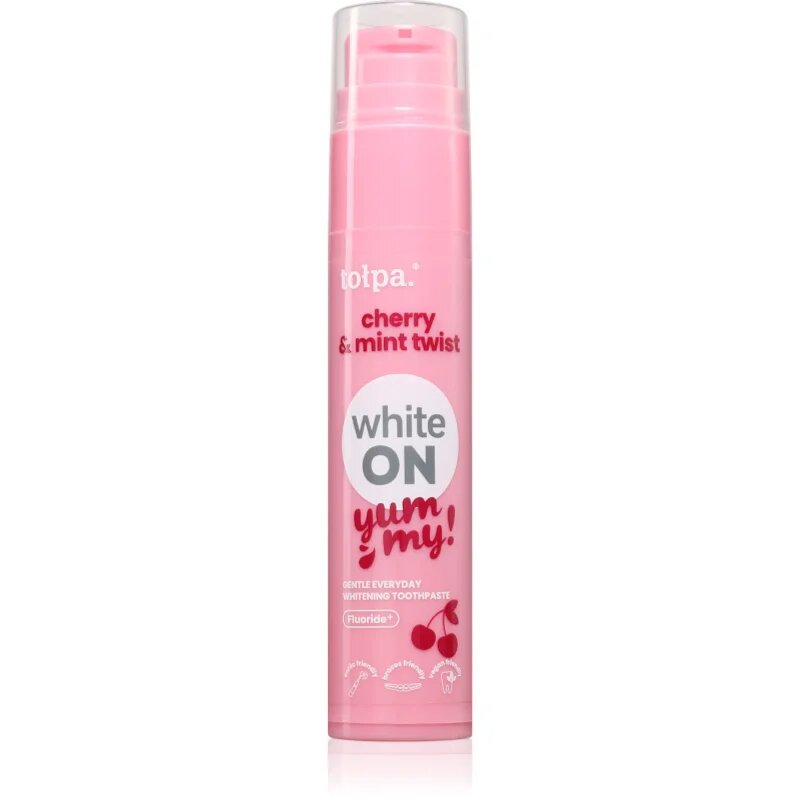 Tołpa On White Yummy pasta de dinti pentru albire aroma Cherry & Mint 60 g
