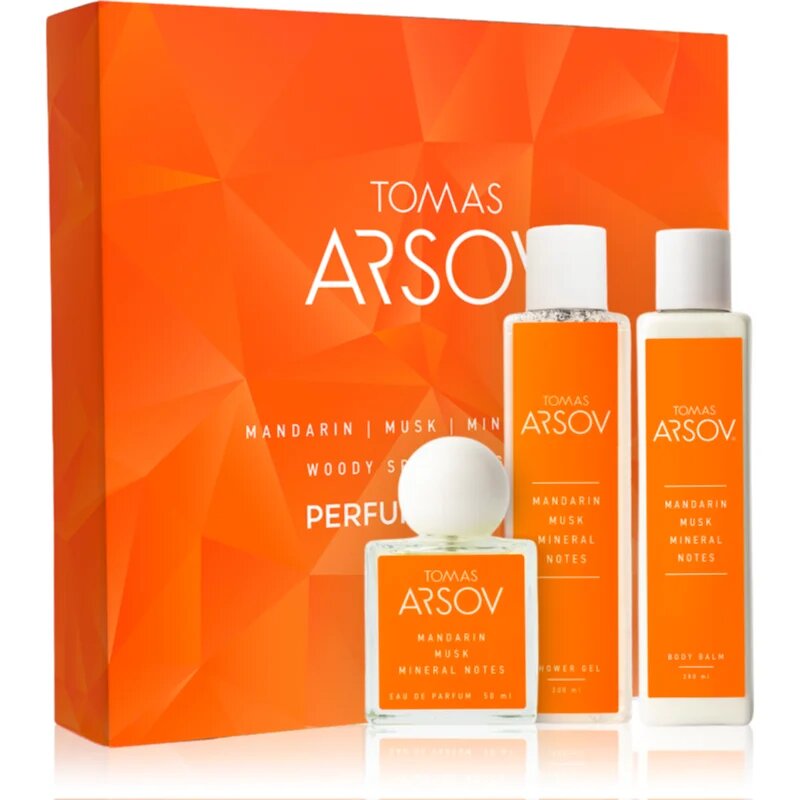 Tomas Arsov Mandarin Musk Mineral Notes set cadou unisex 3 buc
