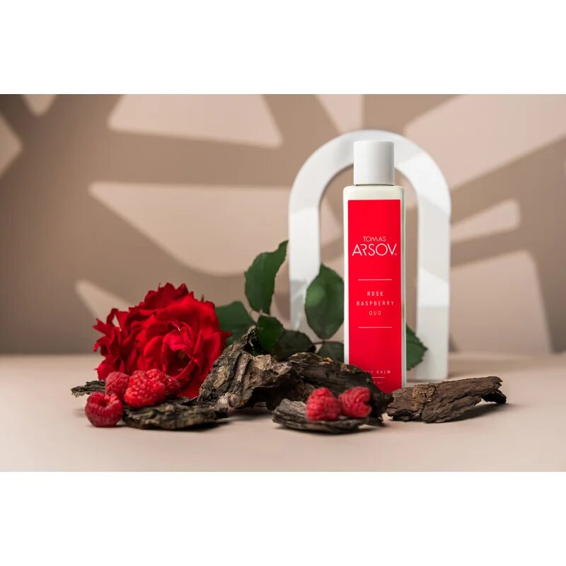 Tomas Arsov Rose Raspberry Oud Body Balm lapte de corp 200 ml