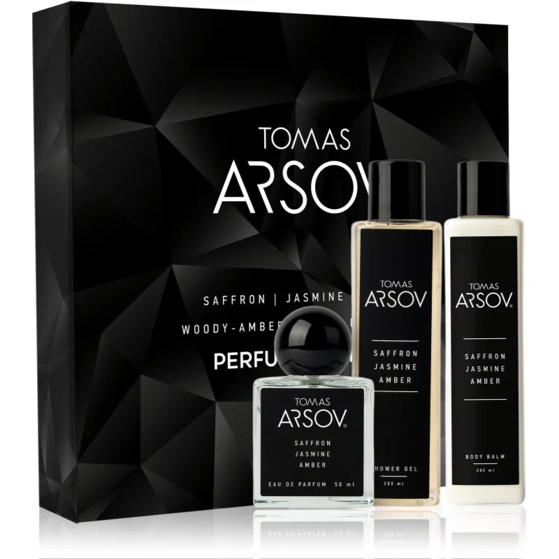 Tomas Arsov Saffron Jasmine Amber Parfume Gift Set set cadou unisex 3 buc