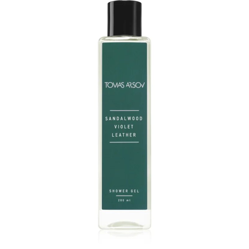 Tomas Arsov SANDALWOOD VIOLET LEATHER Shower gel gel parfumat pentru duș cu efect de hidratare 200 ml
