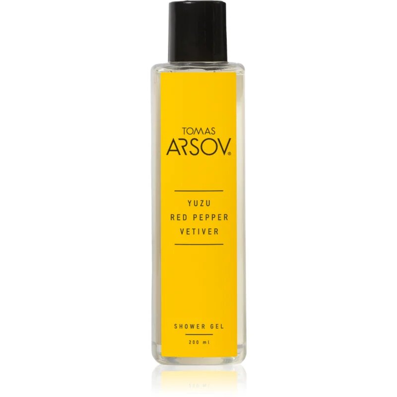 Tomas Arsov Yuzu Red Pepper Vetiver gel parfumat pentru duș cu efect de hidratare pentru femei 200 ml