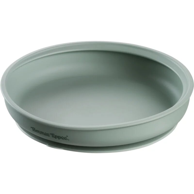 Tommee Tippee EasiStick™ Silicone Weaning Plate farfurie cu ventuză 4m+ Green 1 buc