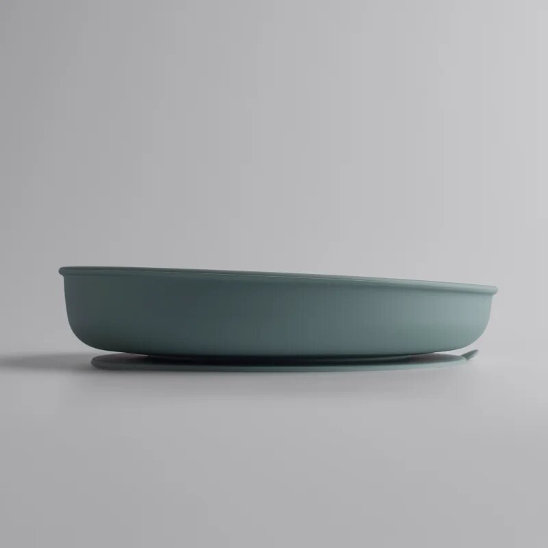Tommee Tippee EasiStick™ Silicone Weaning Plate farfurie cu ventuză 4m+ Green 1 buc