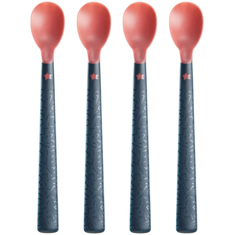 Tommee Tippee Heat Sense linguriță cu senzor de căldură 4m+ 4 buc