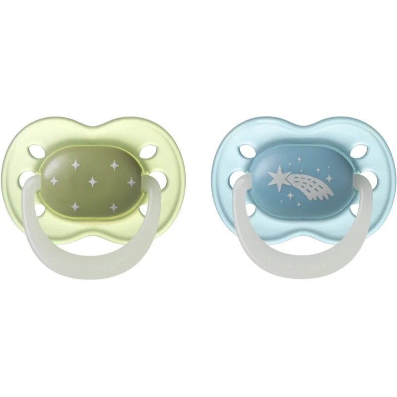 Tommee Tippee NightGlow Soother 0-6m suzetă Boy 2 buc