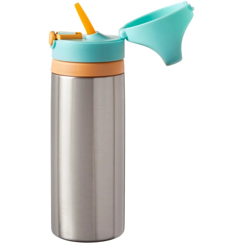 Tommee Tippee On The Go sticlă termos din oțel inoxidabil cu suzetă din silicon 24m+ 500 ml