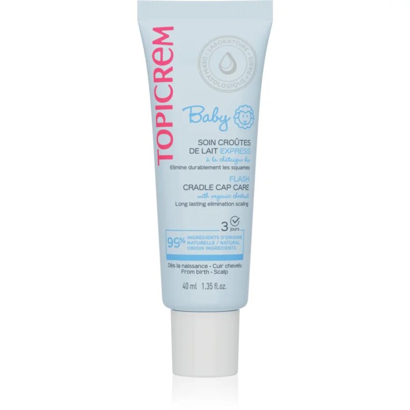 Topicrem BABY Cradle Cap Care gel crusta de lapte pentru nou-nascuti si copii 40 ml