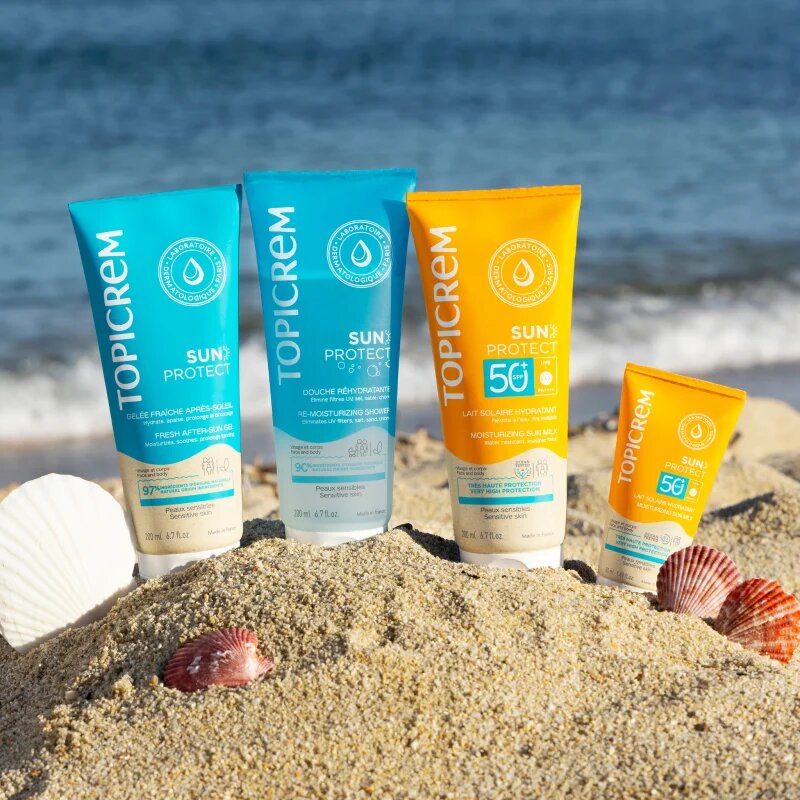 Topicrem Sun Protect Moisturizing Sun Milk lotiune hidratanta SPF 50+ 50 ml