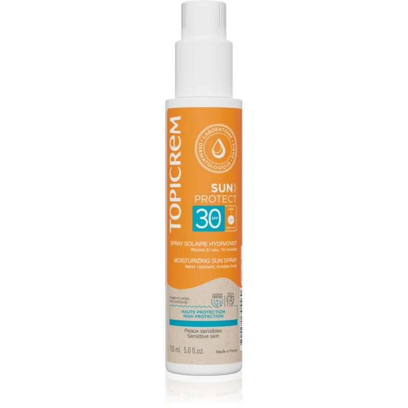 Topicrem Sun Protect Moisturizing Sun Spray spray de protecție cu efect de hidratare SPF 30 150 ml