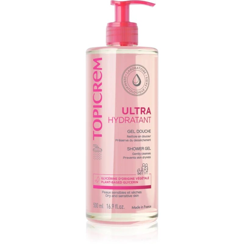 Topicrem UH BODY Gentle Cleansing Gel Gel de curatare delicat pentru față corp și păr 500 ml
