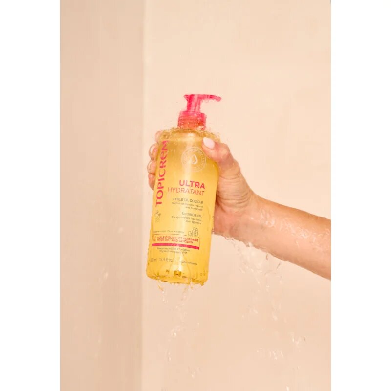Topicrem UH BODY Shower Oil ulei de curățare hidratant pentru piele uscata si sensibila 500 ml