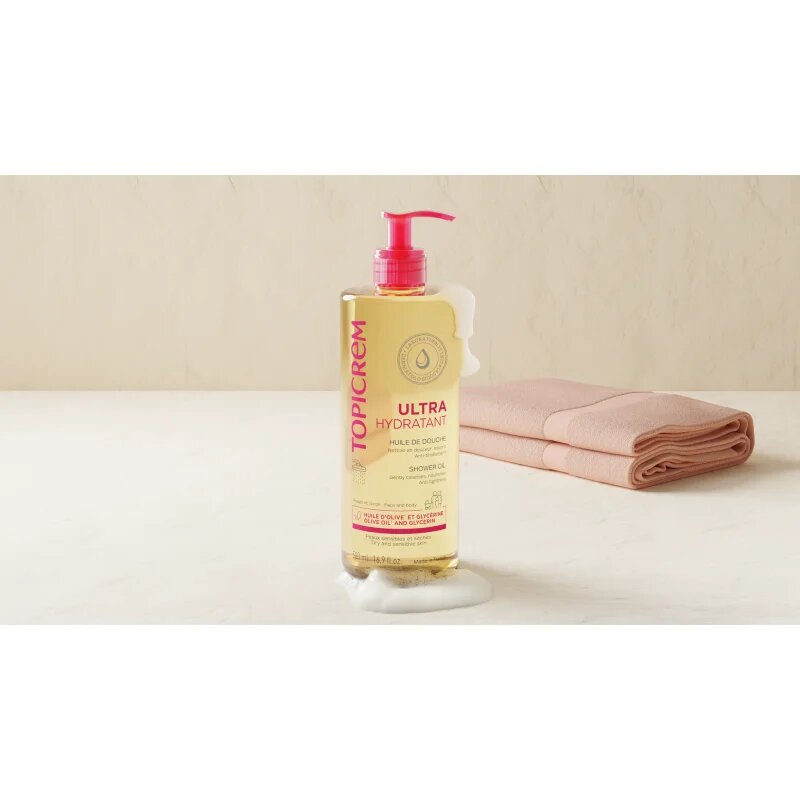 Topicrem UH BODY Shower Oil ulei de curățare hidratant pentru piele uscata si sensibila 500 ml