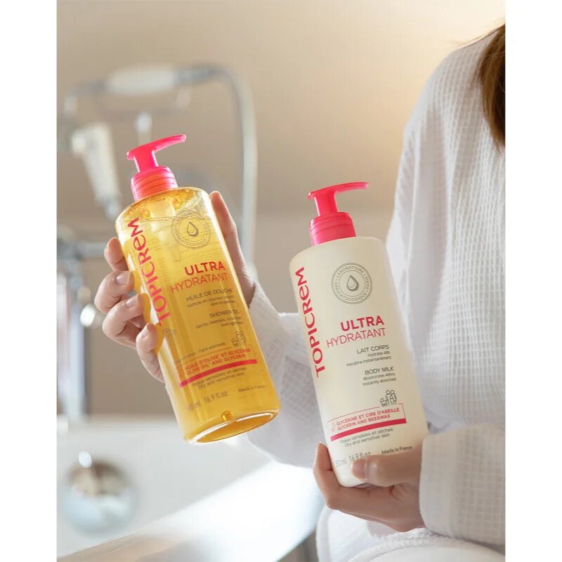 Topicrem UH BODY Shower Oil ulei de curățare hidratant pentru piele uscata si sensibila 500 ml