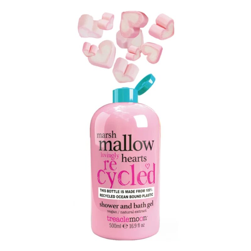 Treaclemoon Marshmallow Hearts gel de dus si baie 500 ml