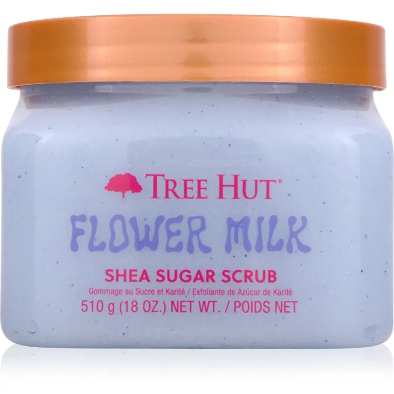 Tree Hut Shea Sugar Scrub Flower Milk exfoliant de corp cu zahăr 510 g