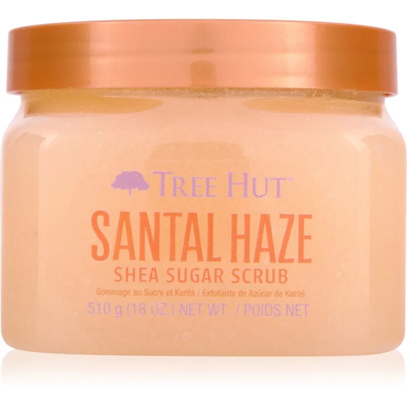 Tree Hut Shea Sugar Scrub Santal Haze exfoliant de corp cu zahăr 510 g