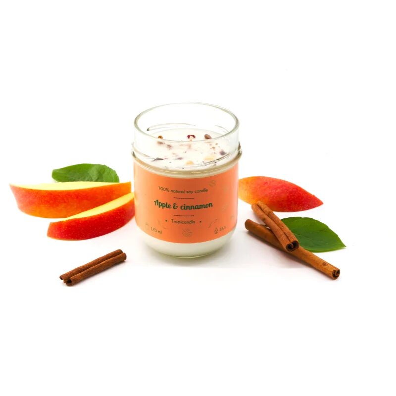 Tropicandle Apple & Cinnamon lumânare parfumată 170 ml