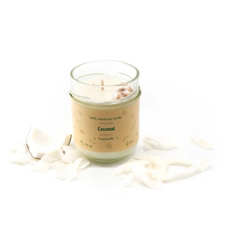 Tropicandle Coconut lumânare parfumată 170 ml