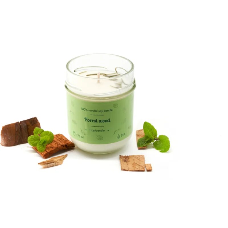 Tropicandle Forest Wood lumânare parfumată 170 ml