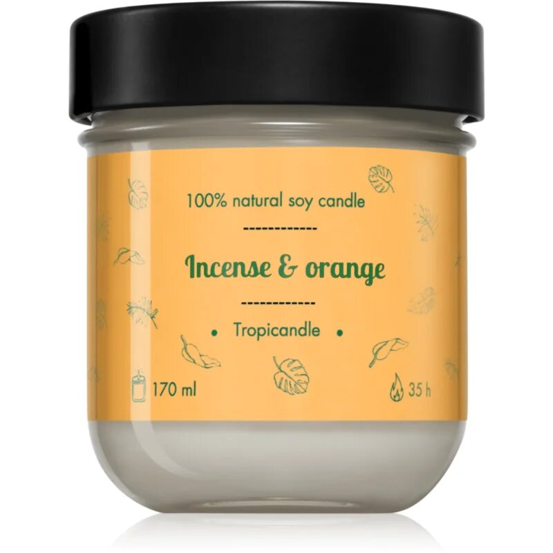 Tropicandle Incense & Orange lumânare parfumată 170 ml