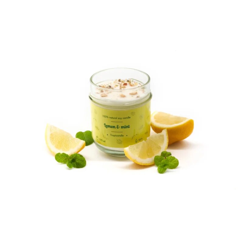 Tropicandle Lemon & Mint lumânare parfumată 170 ml