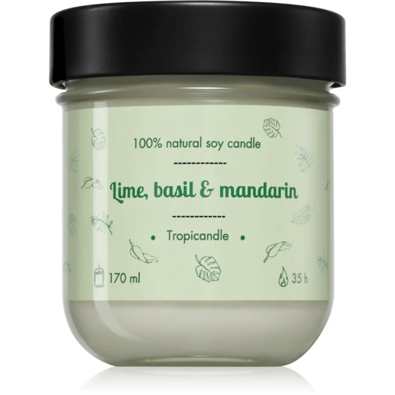 Tropicandle Lime Basil & Mandarin lumânare parfumată 170 ml