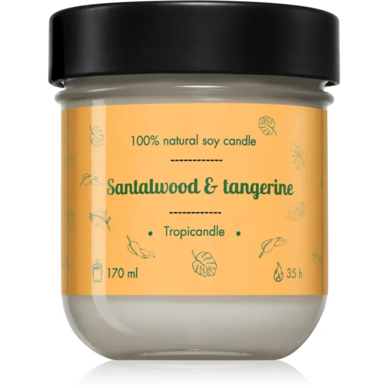 Tropicandle Santalwood & Tangerine lumânare parfumată 170 ml