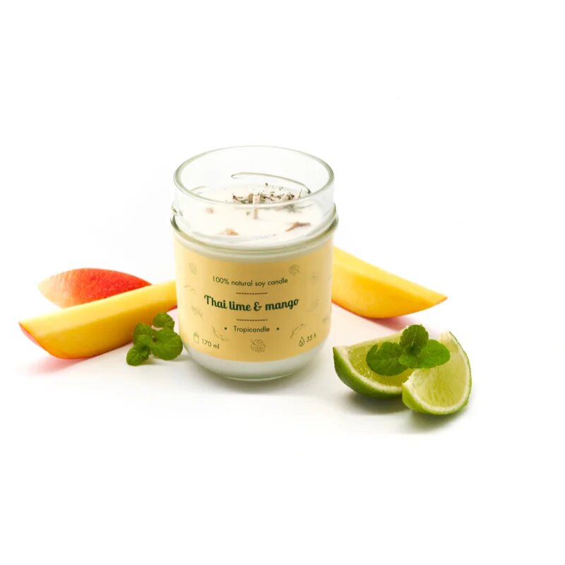 Tropicandle Thai Lime & Mango lumânare parfumată 170 ml