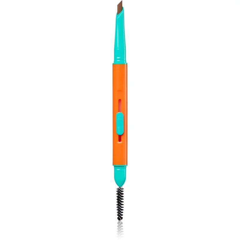 Trouble Maker Feral Brow Blade creion pentru sprancene perie 2 in 1 culoare Light Brown 0.12 g