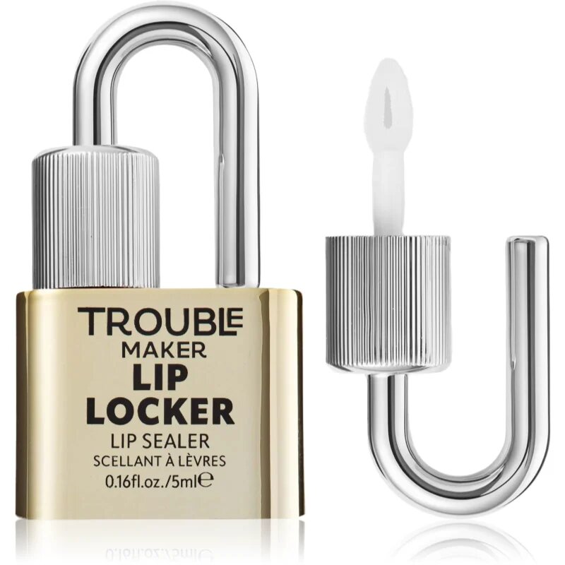 Trouble Maker Lip Locker Top Coat lip gloss pentru un efect de lunga durata 5 ml