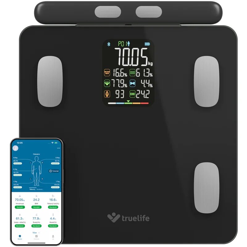TrueLife FitScale W8 cântar de persoane Black 1 buc