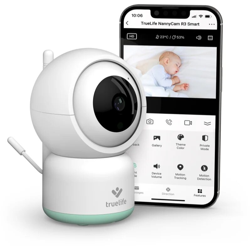 NannyCam R3 Smart monitor video digital pentru bebeluși 1 buc