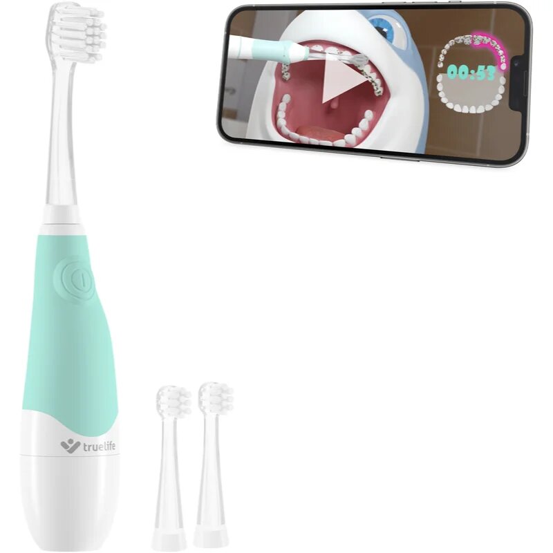 TrueLife SonicBrush Baby G baterie perie de dinti pentru copii + 2 capete de schimb pentru copii 1 buc