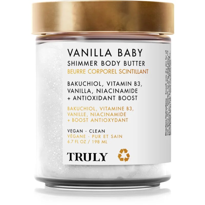 Truly Vanilla Baby unt de corp intens hidratant stralucire de perla 198 ml