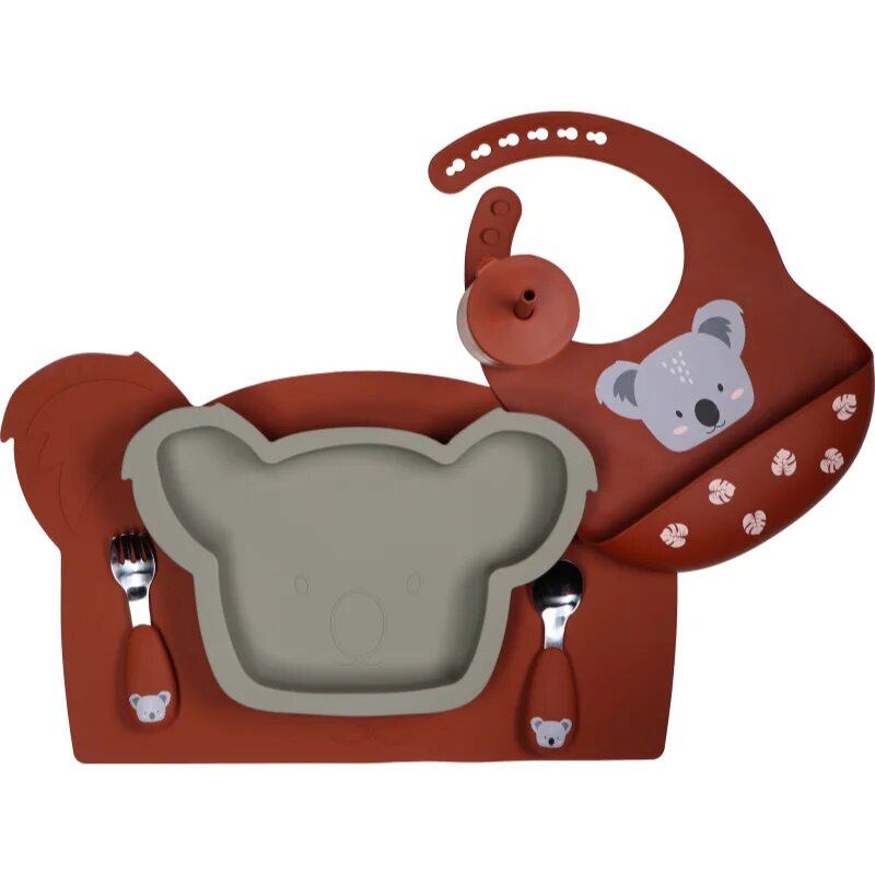 Tryco Silicone Plate Koala farfurie Olive Gray 1 buc