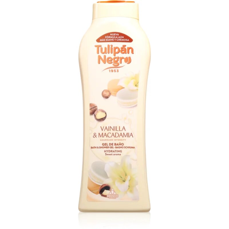 Tulipán Negro Vanilla Y Macadamia gel de duș 650 ml