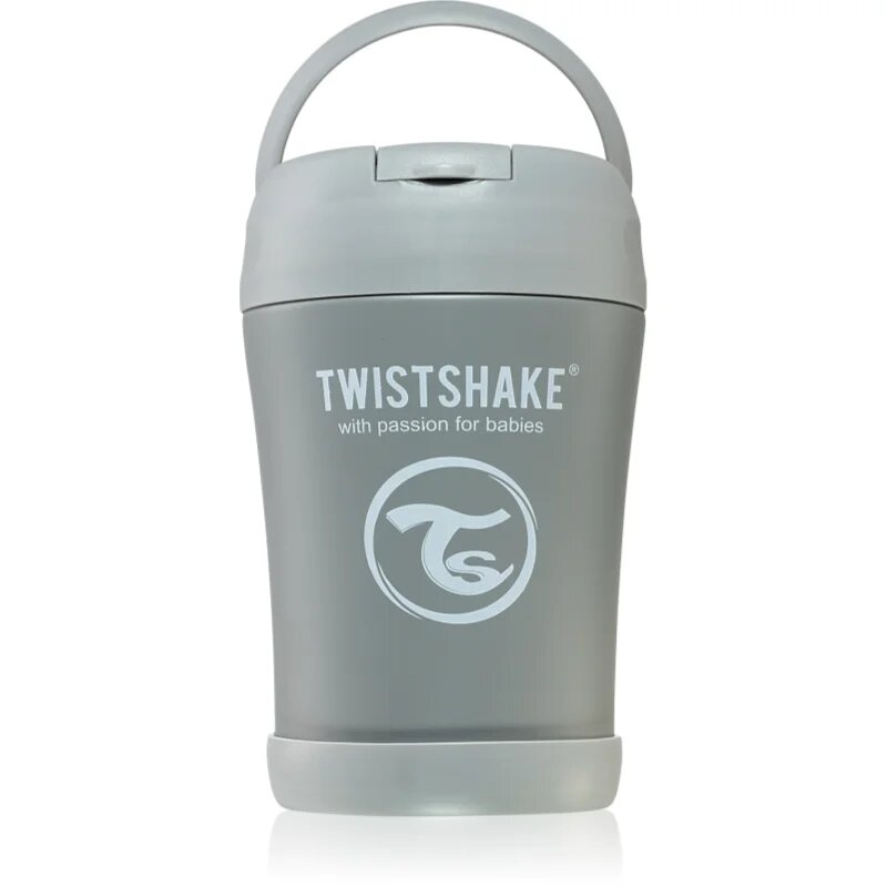 Twistshake Stainless Steel Food Container Grey termos pentru mâncare 1 buc
