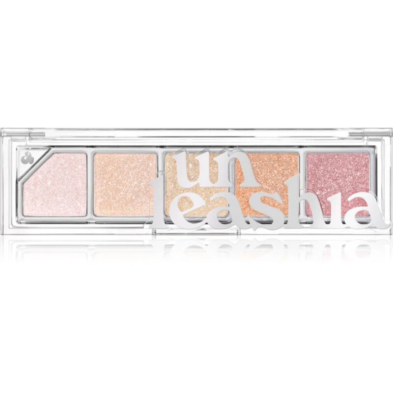 Mood Shower Face Palette paletă cu farduri de ochi și iluminator stralucire de perla culoare NO.100 Ballerina 1 buc