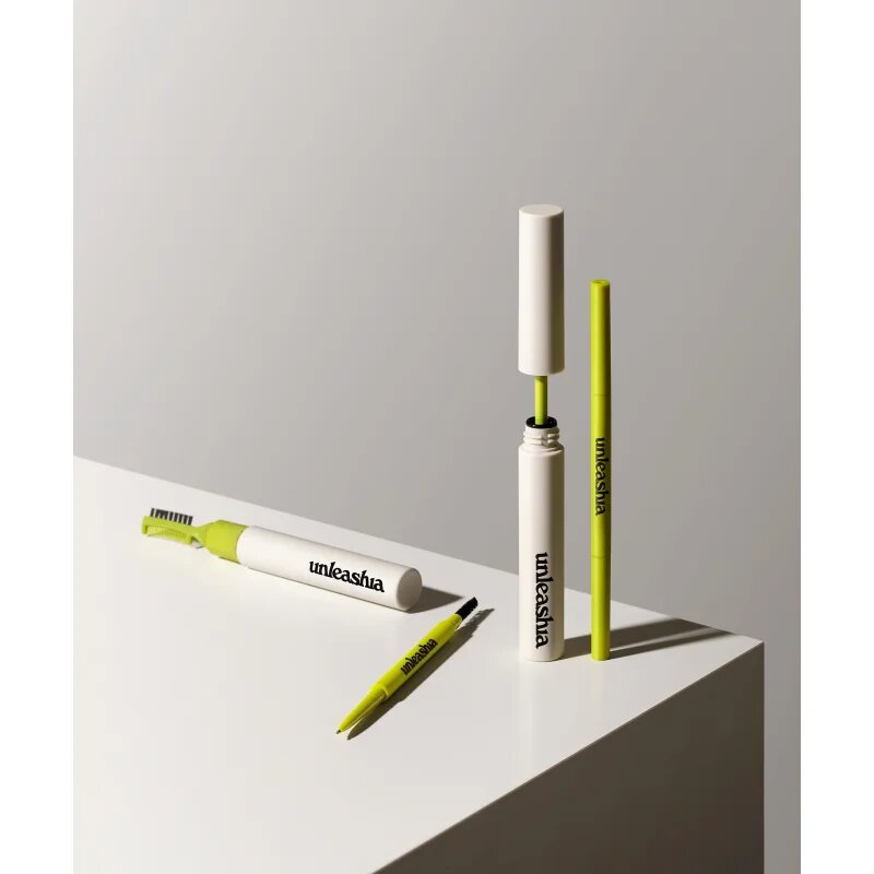 Unleashia Shaperm Defining Eyebrow Pencil creion pentru sprancene cu pensula culoare No.2 Kraft Brown 0.03 g