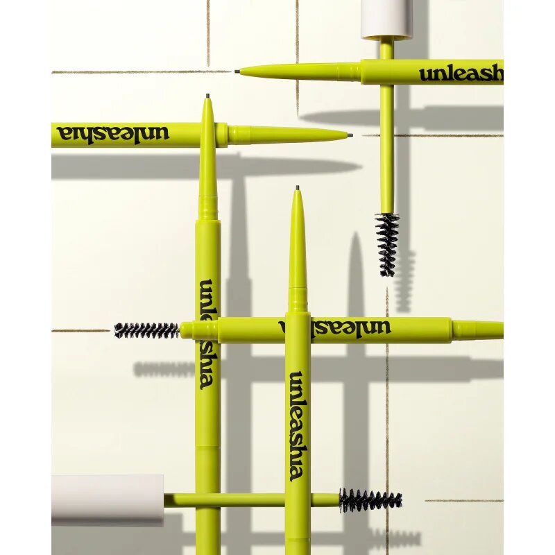 Unleashia Shaperm Defining Eyebrow Pencil creion pentru sprancene cu pensula culoare No.2 Kraft Brown 0.03 g