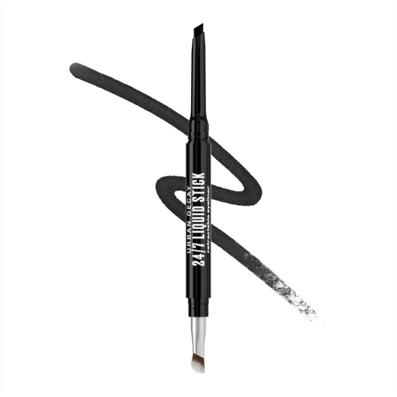 Urban Decay 24/7 Liquid Stick creion de ochi rezistent la apa cu pigment ridicat cu pensula culoare Melted Onyx 15 g