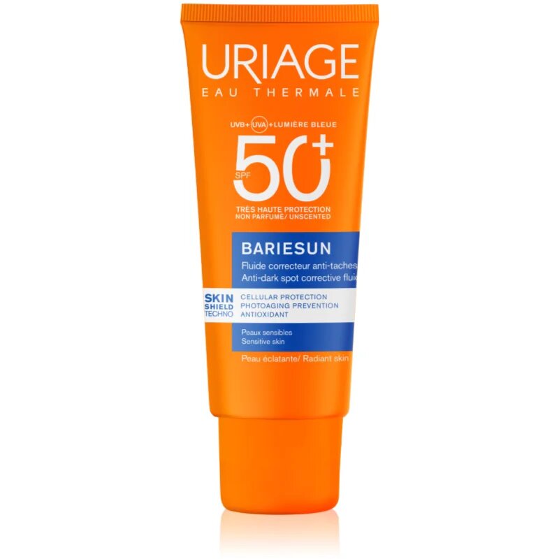 Uriage Bariésun Anti-Brown Spot Fluid SPF 50+ protective fluid cu o protectie UV ridicata 40 ml