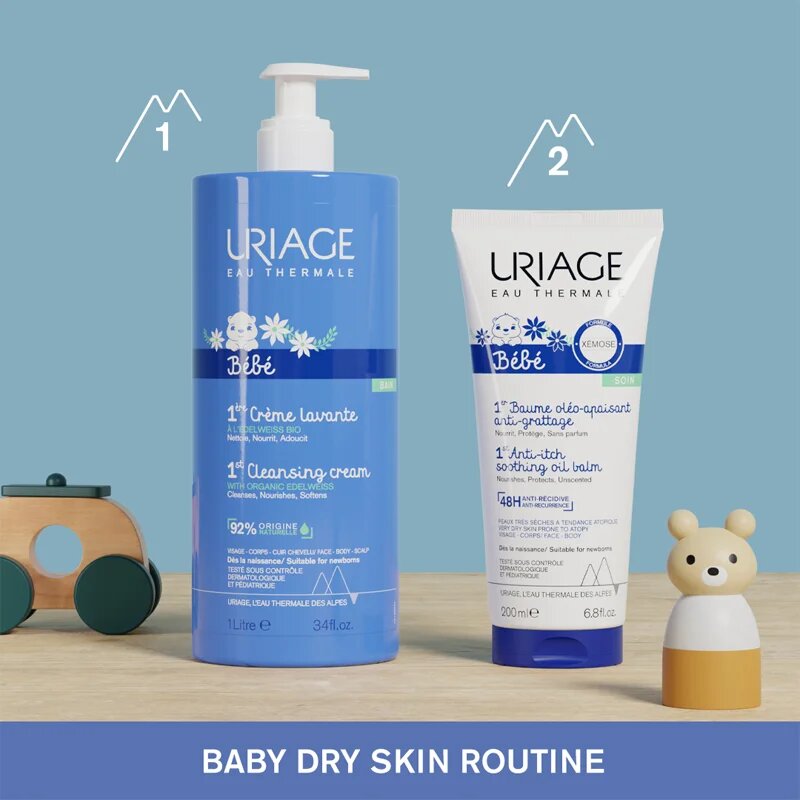 Uriage Bébé 1st Cleansing Cream crema demachianta delicata pentru nou-nascuti si copii 1000 ml