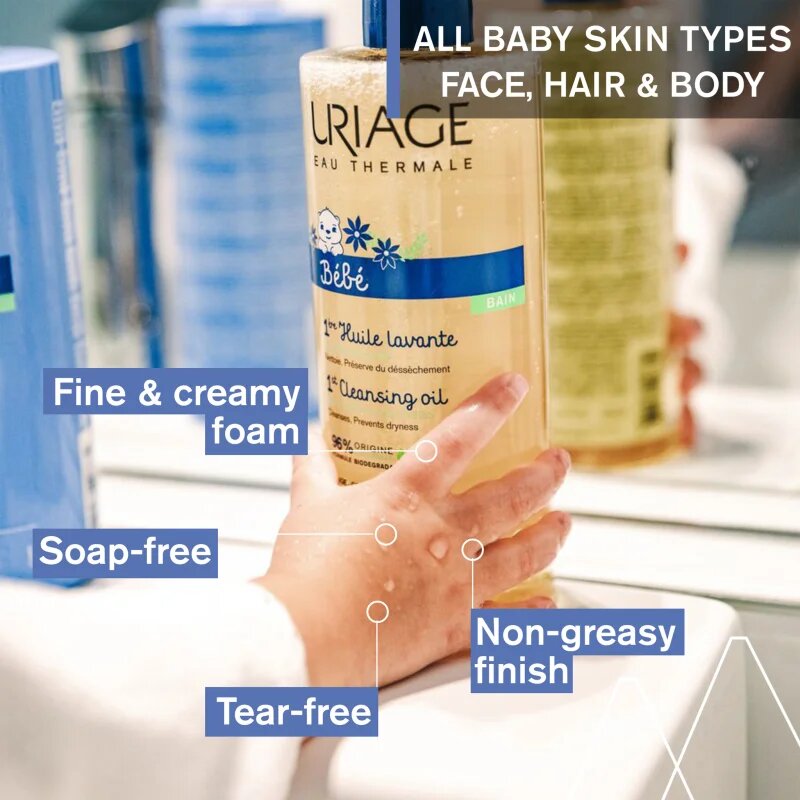 Uriage Bébé 1st Cleansing Oil ulei de curatare hranitor pentru copii 500 ml