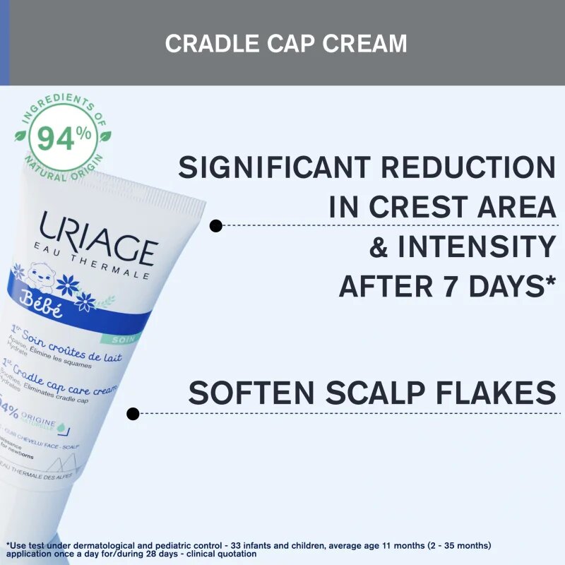 Uriage Bébé 1st Cradle Cap Care Cream crema calmanta 40 ml