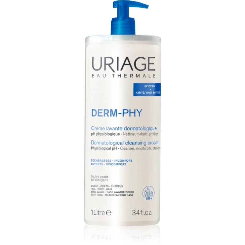 Uriage DERM-PHY Dermatological Cleansing Cream crema de dus hidratanta 1000 ml