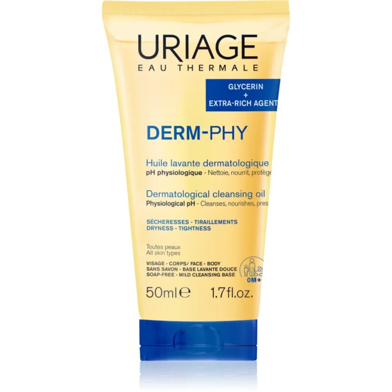 Uriage DERM-PHY Dermatological Cleansing Oil Ulei pentru dus hranitor 50 ml