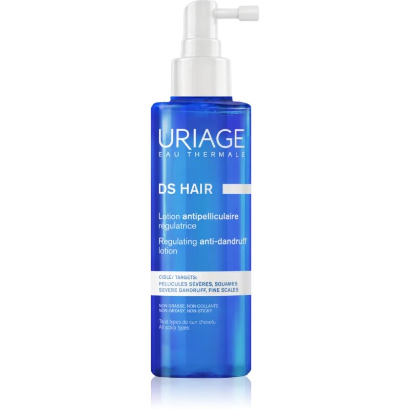 Uriage DS HAIR Regulating Anti-Dandruff Lotion spray calmant pentru un scalp uscat atenueaza senzatia de mancarime 100 ml